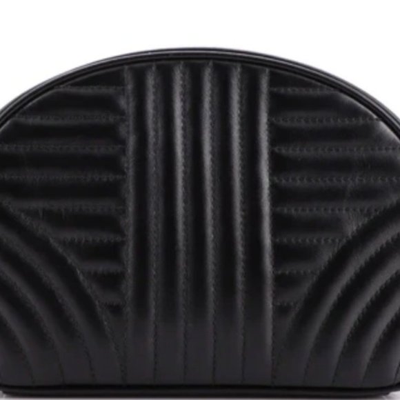 Prada Dome Crossbody Bag Diagramme Quilted Leather Small 8 " W x 6" H x 2.5 D. - Picture 2 of 4